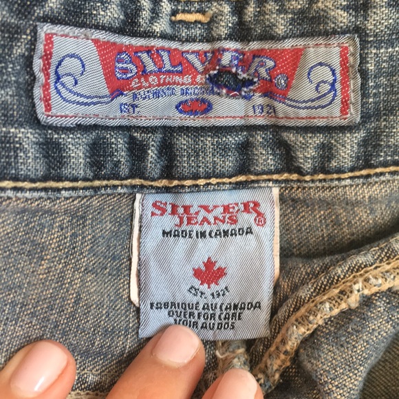 •Silver Denim Jeans• - Picture 4 of 5